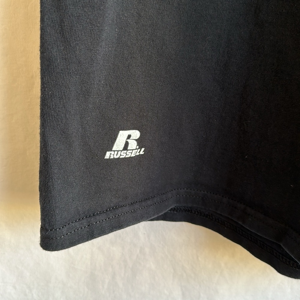 Russell Athletic black drawstring athletic shorts, size L - Picture 3 of 6